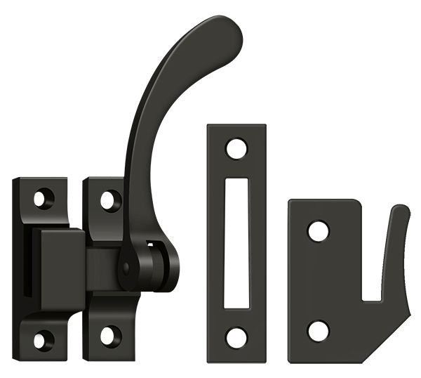 Deltana CF450U10B Window Lock; Casement Fastener; Reversible; 4-1/2"; Oil Rubbed Bronze Finish