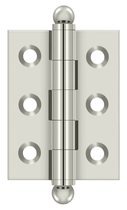 Deltana CH2015U14 2" x 1-1/2" Hinge; with Ball Tips; Bright Nickel Finish