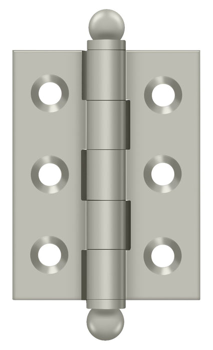 Deltana CH2015U15 2" x 1-1/2" Hinge; with Ball Tips; Satin Nickel Finish