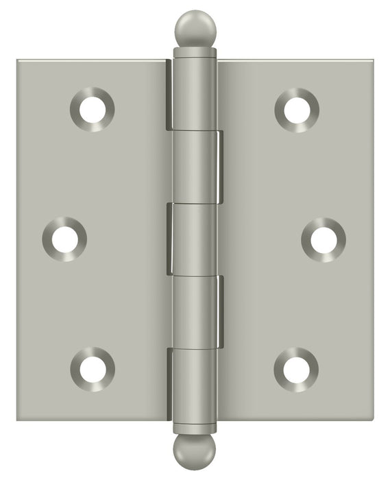 Deltana CH2525U15 2-1/2" x 2-1/2" Hinge; with Ball Tips; Satin Nickel Finish