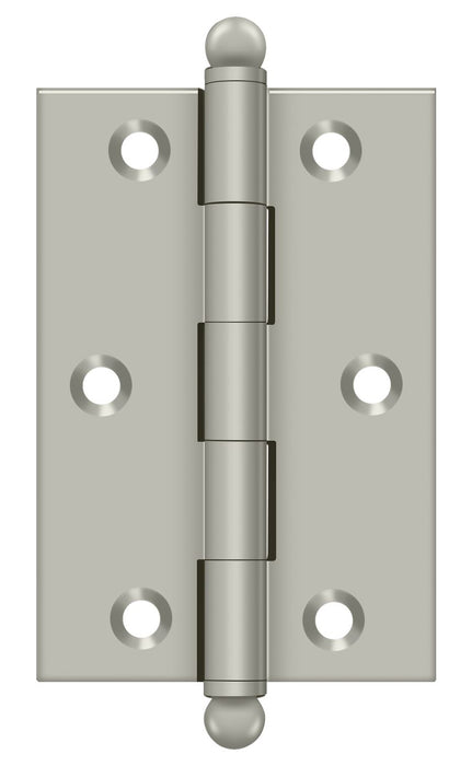 Deltana CH3020U15 3" x 2" Hinge; with Ball Tips; Satin Nickel Finish