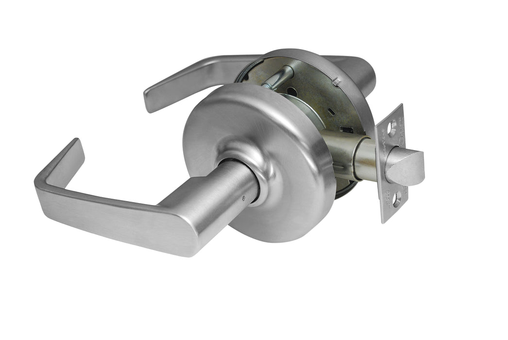 Corbin CL3810NZD626 Zinc Newport Lever and D Rose Passage Grade 2 Standard Duty Lever Lock Satin Chrome Finish