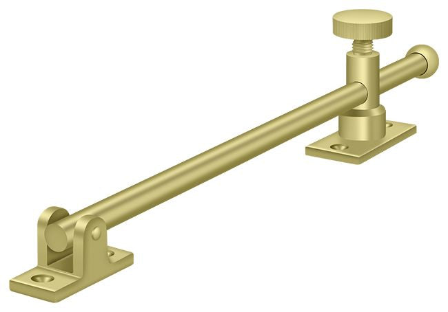 Deltana CSA10U3 10" Casement Stay Adjuster; Bright Brass Finish