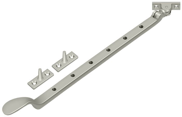 Deltana CSA13U15 13" Colonial Casement Stay Adjuster; Satin Nickel Finish