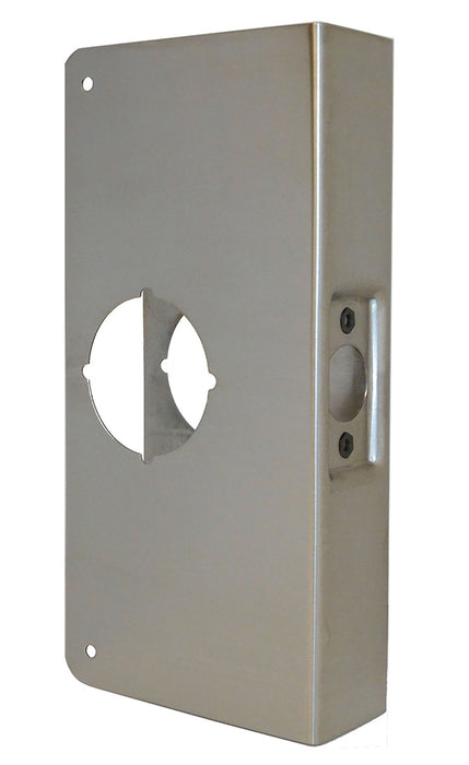 Don-Jo CW4S Classic Wrap Around for Cylindrical Door Locks with 2-3/4" Backset and 1-3/4" Door Stainless Steel Finish