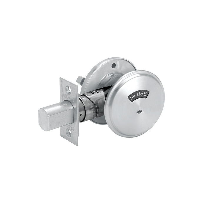 Falcon D271625 D200 Series Occupancy Indicator Deadbolt 30253 Latch 10094 Strike Bright Chrome Finish