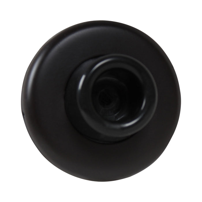 Pamex DD0253BL 2-1/2" Diameter Concave Wall Stop Matte Black Finish