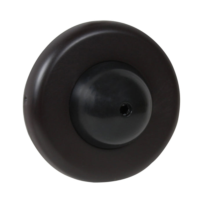 Pamex DD0257BL 2-1/2" Diameter Convex Wall Stop Matte Black Finish