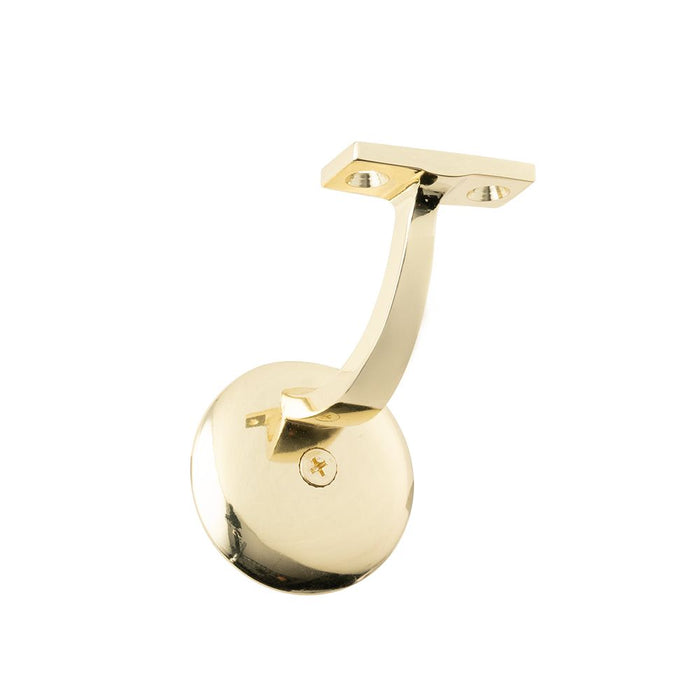 Pamex DD0312PB Jumbo Heavy Duty Handrail Bracket Bright Brass Finish