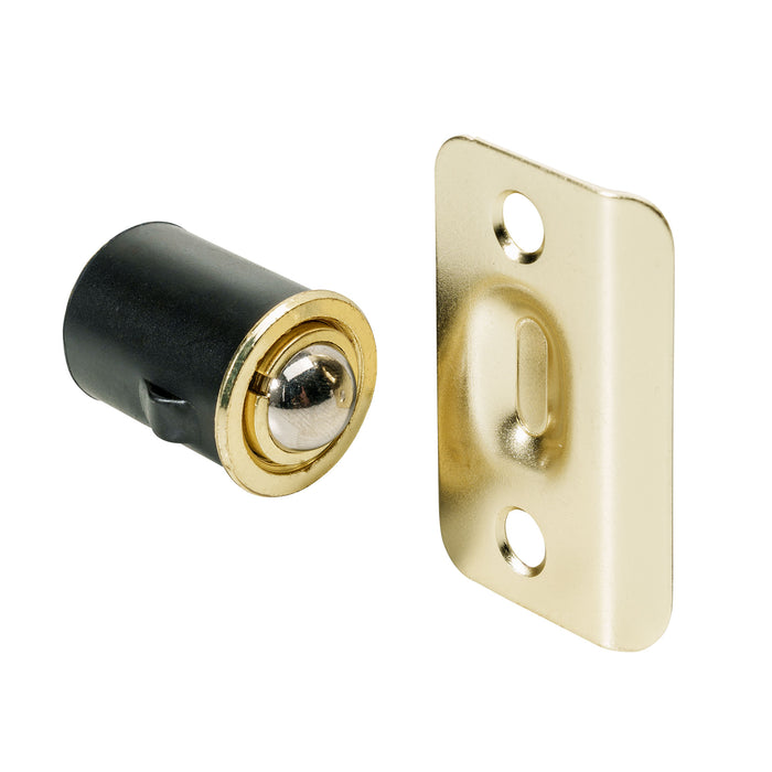 Pamex DD0530PB Adjustable Ball Catch Drive-In Style Bright Brass Finish