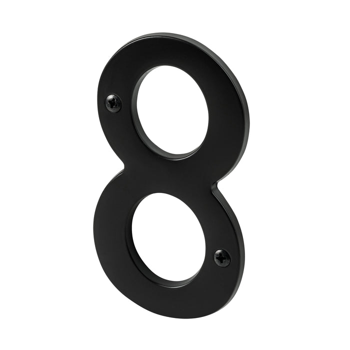 Pamex DD074S8BL 4" Heavy Duty House Number # 8 Matte Black Finish