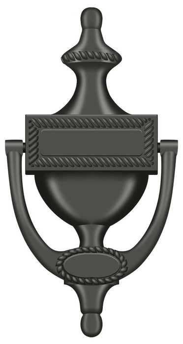 Deltana DKR75U10B Door Knocker; Victorian Rope; Oil Rubbed Bronze Finish