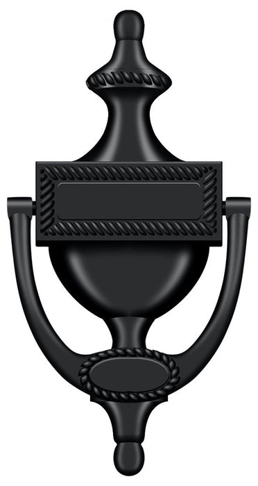 Deltana DKR75U19 Door Knocker; Victorian Rope; Black Finish