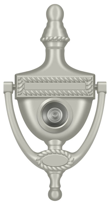 Deltana DKV6RU15 Door Knocker-Viewer; Victorian Rope; Satin Nickel Finish