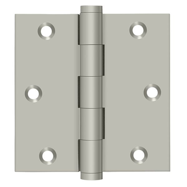 Deltana DSB3515 3-1/2" x 3-1/2" Square Hinge; Satin Nickel Finish