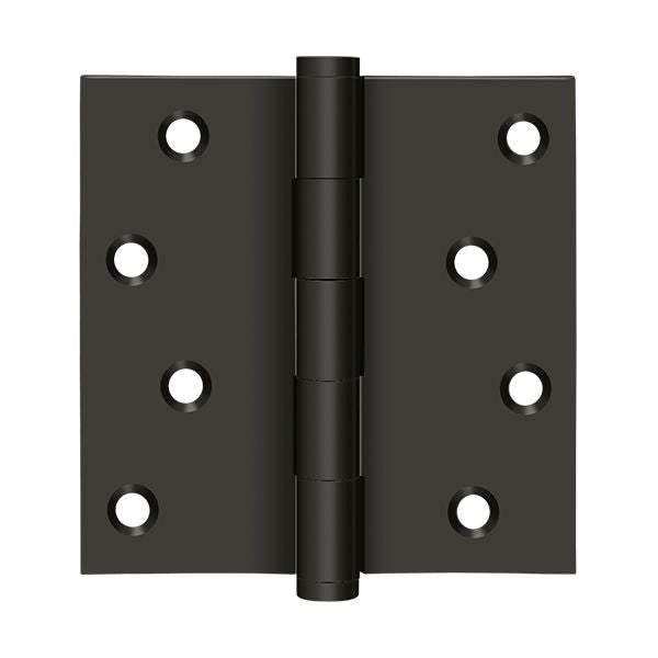 Deltana DSB410B-RZ 4" x 4" Square Hinge Residential / Zig-Zag; Oil Rubbed Bronze Finish