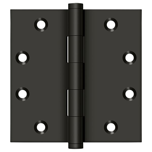 Deltana DSB4510B 4-1/2" x 4-1/2" Square Hinge; Oil Rubbed Bronze Finish