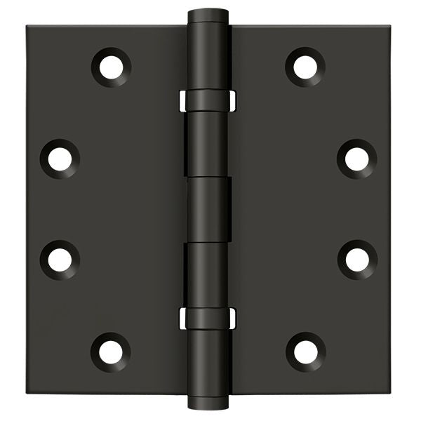 Deltana DSB45B10B 4-1/2" x 4-1/2" Square Hinge; Ball Bearings; Oil Rubbed Bronze Finish