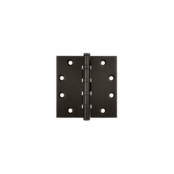 Deltana DSB45NB10B 4-1/2" x 4-1/2" Square Hinge; Ball Bearings; Oil Rubbed Bronze Finish