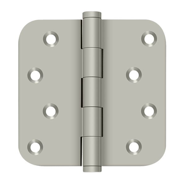 Deltana DSB4R515-RZ 4" x 4" x 5/8" Radius Hinge / Zig-Zag; Satin Nickel Finish