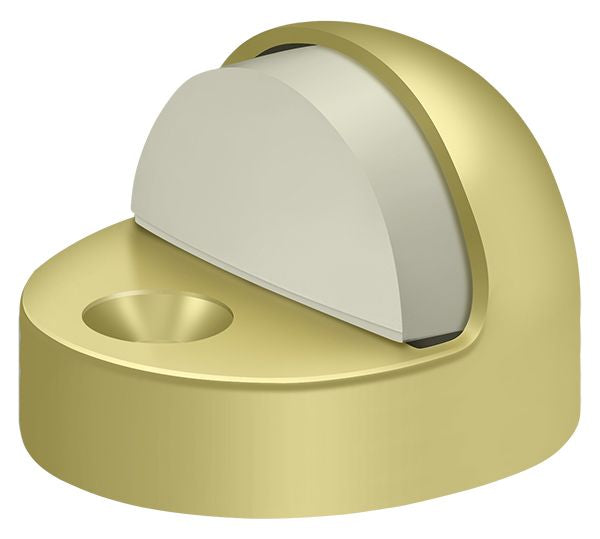 Deltana DSHP916U3 Dome Stop High Profile; Bright Brass Finish