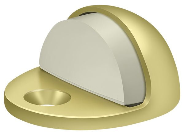 Deltana DSLP316U3 Dome Stop Low Profile; Bright Brass Finish