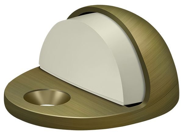 Deltana DSLP316U5 Dome Stop Low Profile; Antique Brass Finish