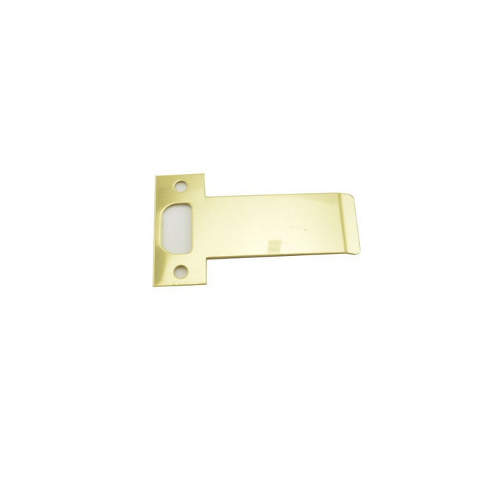 Don-Jo ETS104605 2-3/4" T Strike with 4" Extended Lip Bright Brass Finish