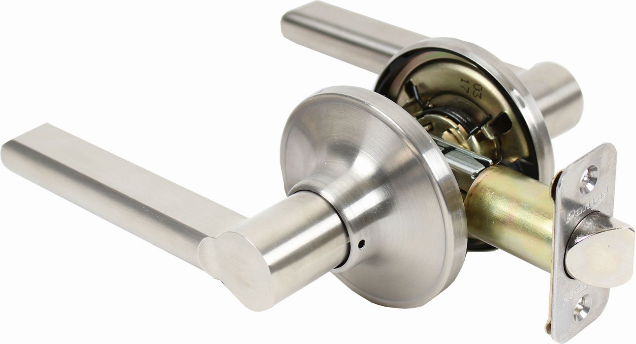 Pamex FLFP03 Alto Lever with Round Rose Passage Lockset Grade 3 Satin Nickel Finish