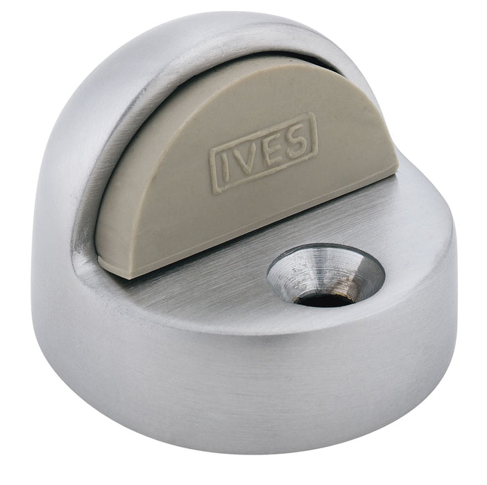 Ives Commercial FS43826D 1-3/8" Floor Dome Stop Satin Chrome Finish