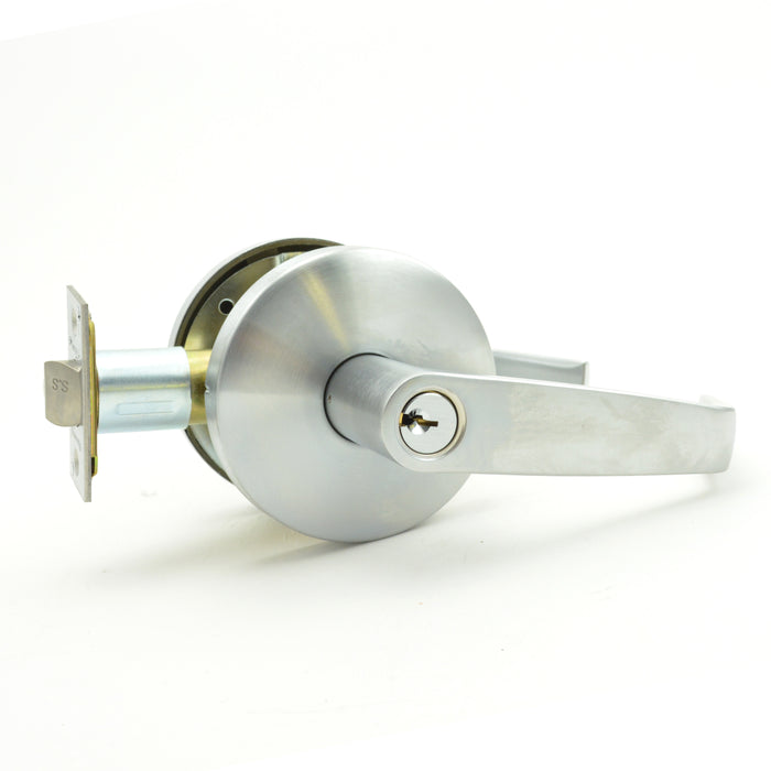 Pamex FY3SSC Storeroom with Clutch Princeton Lever Grade 2 Cylindrical Lockset Satin Chrome Finish