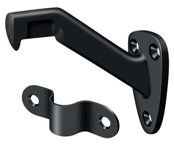 Deltana HRB325U19 Hand Rail Brackets; 3-5/16" Projection; Black Finish