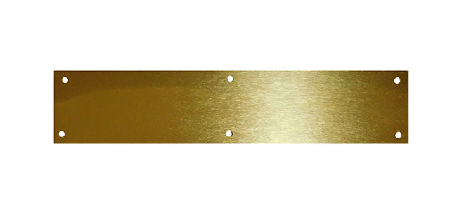 Don-Jo J102BTA630 6" x 30" Kick Plate Brass Tone Alumninum Finish