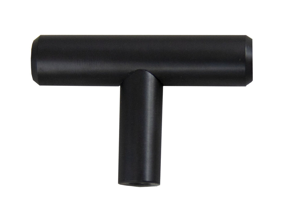 Pride Industrial K102BK 2" Bar Pull Cabinet Knob Matte Black Finish