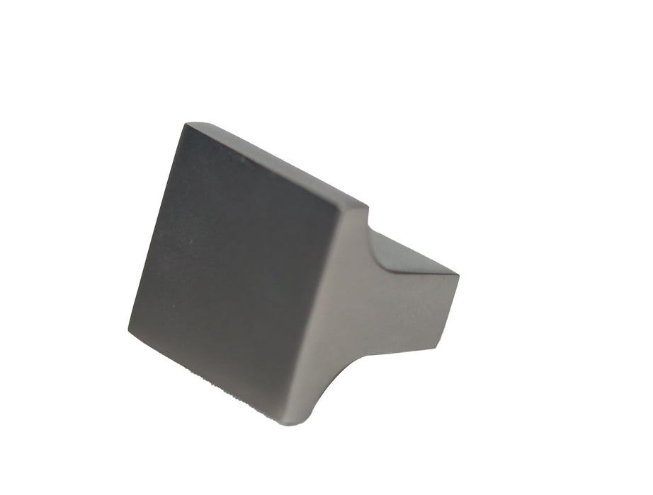 Pride Industrial K83125DP 1" Square Cabinet Knob Dark Pewter Finish