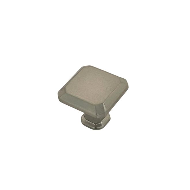 Pride Industrial K92230SN 1" Square Cabinet Knob Satin Nickel Finish