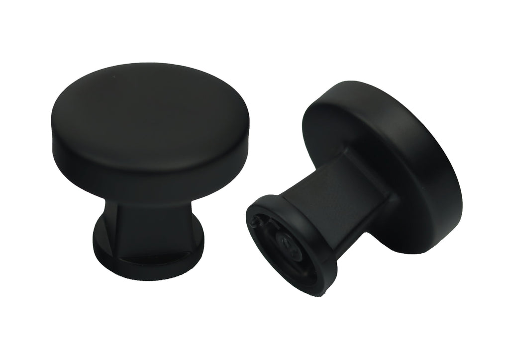 Pride Industrial K92925BK 1-1/4" Diameter Colorado Cabinet Knob Matte Black Finish