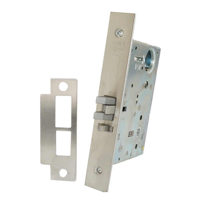 Corbin ML2057LL626 Single Cylinder Storeroom Mortise Lever by Lever Lock Body; Strike; Front Plate; and Screws Satin Chrome Finish