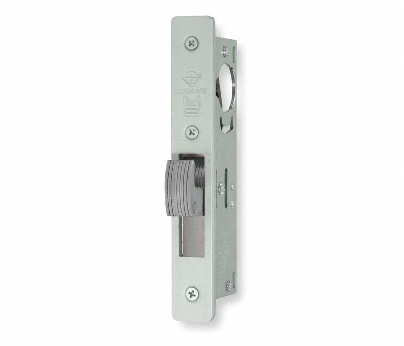 Adams Rite MS1850SN450628 ANSI Size MS Deadlock Flat Faceplate 1-1/2" Hook Bolt Clear Anodized Aluminum Finish