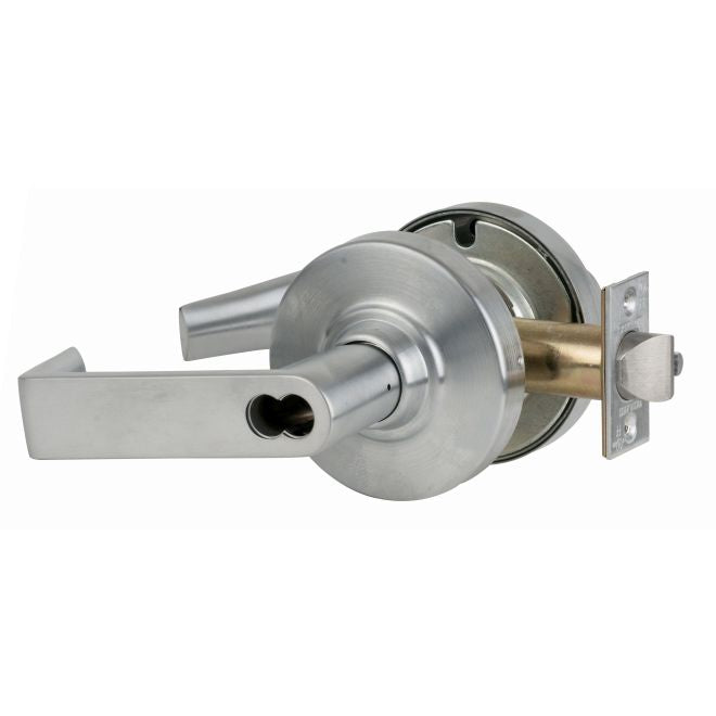 Schlage Commercial ND53BRHO626 ND Series Entry Small Format Less Core Rhodes with 13-247 Latch 10-025 Strike Satin Chrome Finish