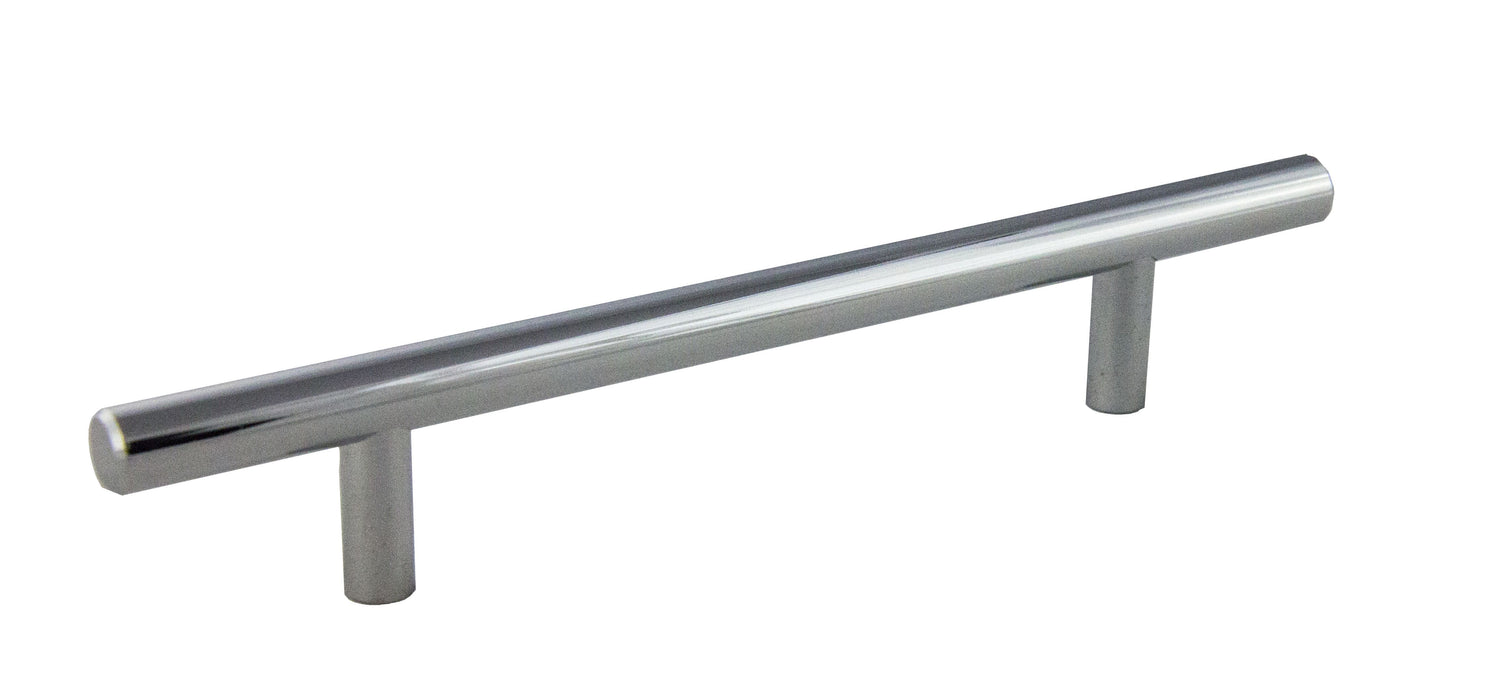 Pride Industrial P108PC 8" Bar Cabinet Pull with 5" Center to Center Polished Chrome Finish