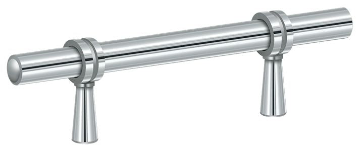 Deltana P310U26 Adjustable Pull 4-3/4"; Bright Chrome Finish