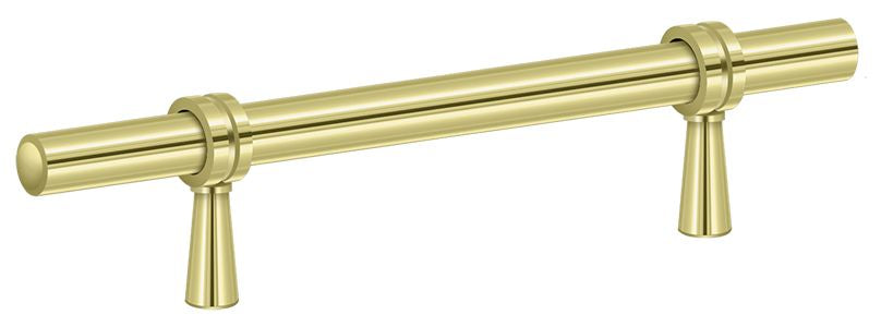 Deltana P311U3 Adjustable Pull 6-1/2"; Bright Brass Finish