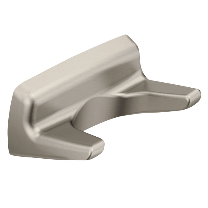 Moen P5030BN Contemporary Double Robe Hook Brushed Nickel Finish