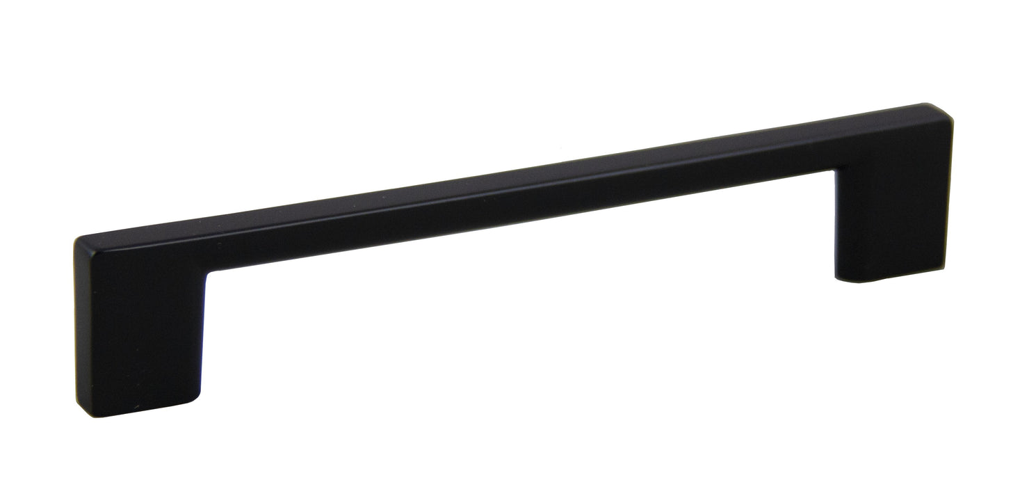 Pride Industrial P81572BK 5-7/8" Miami Cabinet Pull with 5" Center to Center Matte Black Finish