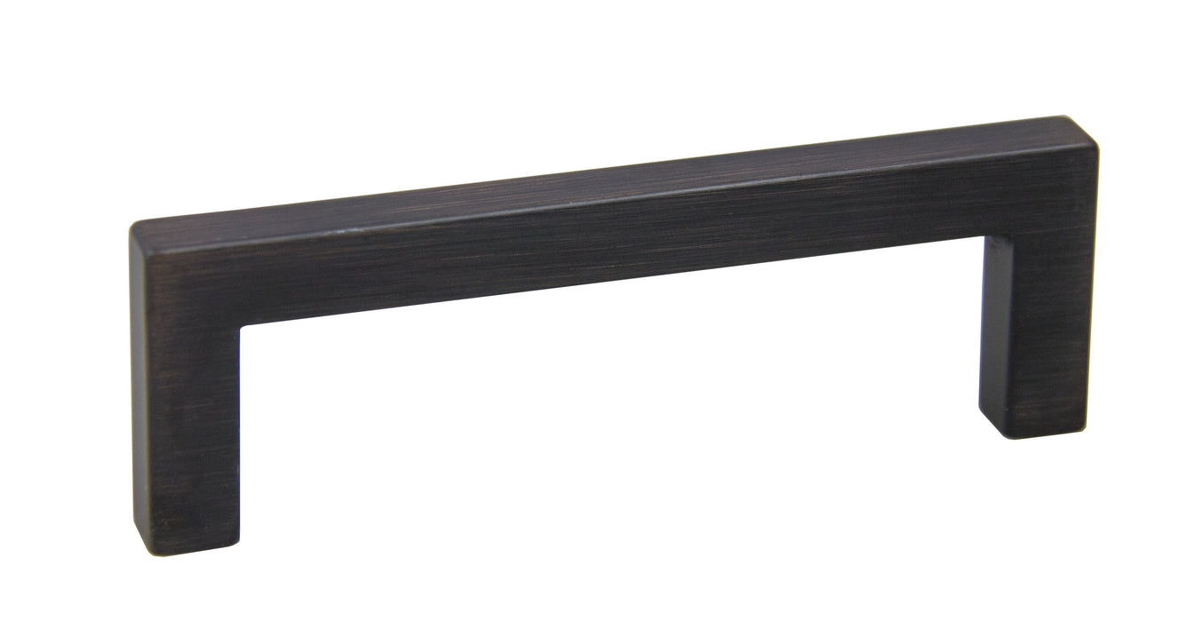 Pride Industrial P8722610B 4-1/4" Modern Square Cabinet Pull with 3-3/4" Center to Center Oil Rubbed Bronze Finish