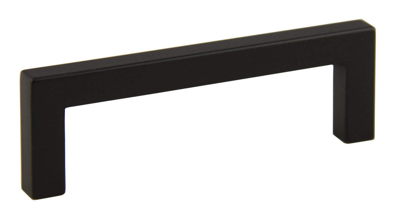 Pride Industrial P87226BK 4-1/4" Modern Square Cabinet Pull with 3-3/4" Center to Center Matte Black Finish