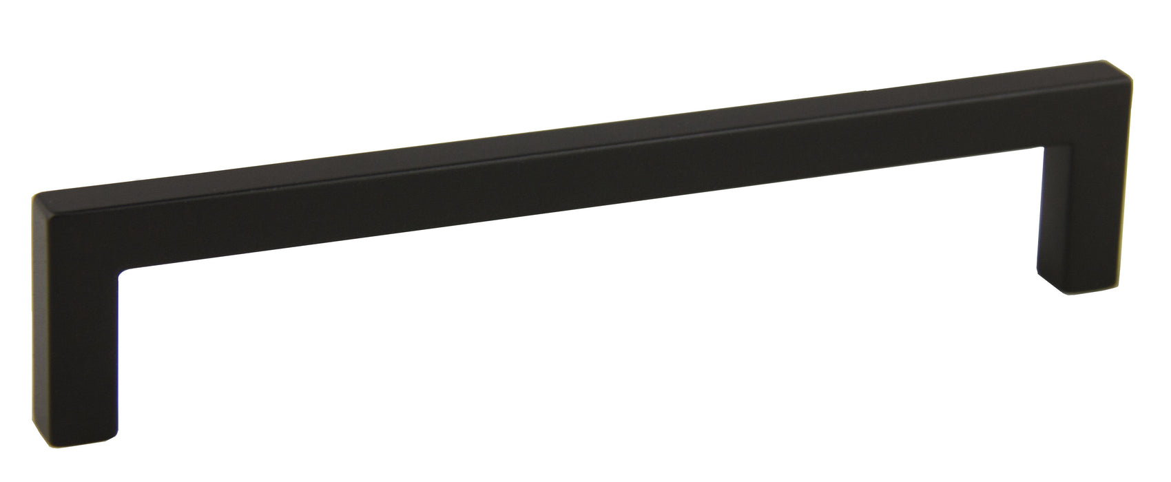 Pride Industrial P87228BK 6-3/8" Modern Square Cabinet Pull with 6-3/10" Center to Center Matte Black Finish