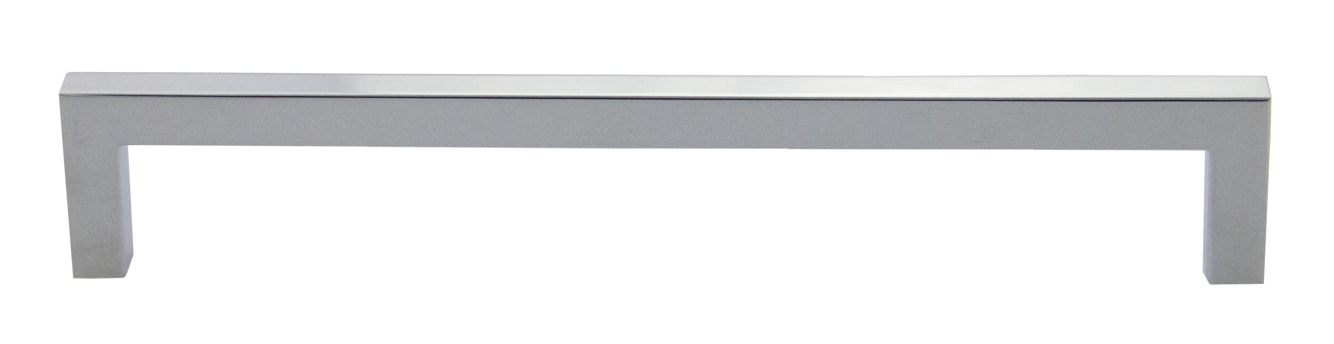 Pride Industrial P87229PC 8" Modern Square Cabinet Pull with 7-1/2" Center to Center Polished Chrome Finish