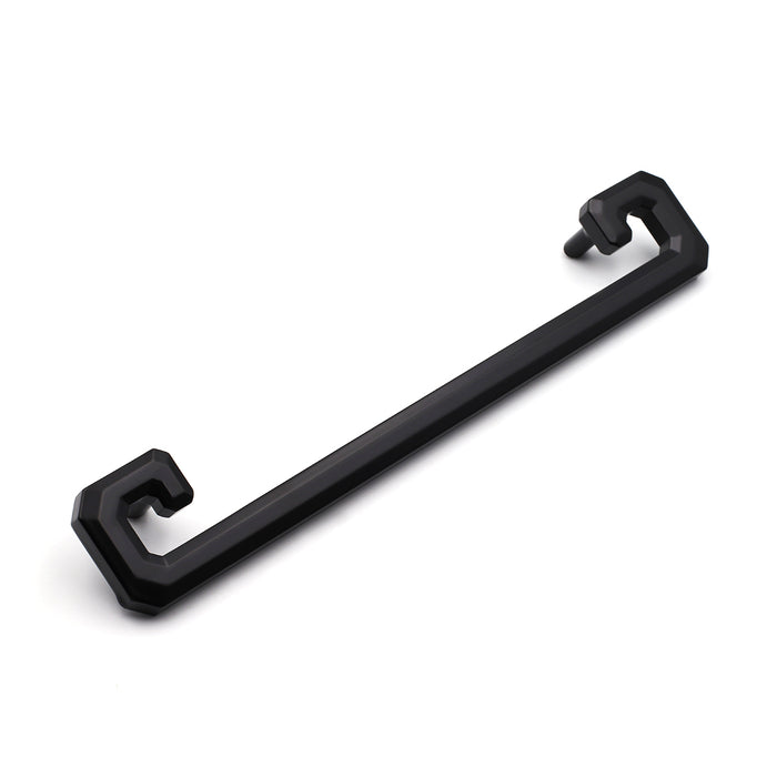 Pride Industrial PA5708BK 8" Center to Center Monaco Appliance Pull Matte Black Finish